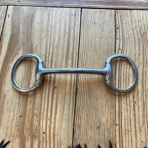Eggbutt Mullen Mouth Stainless Steel Horse Pony Bit 5”
